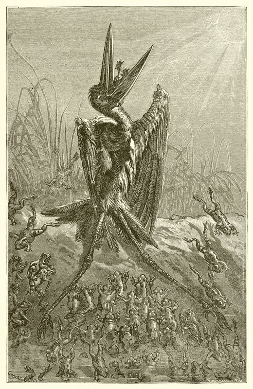 Žáby toužící po králi od Ernest Henry Griset