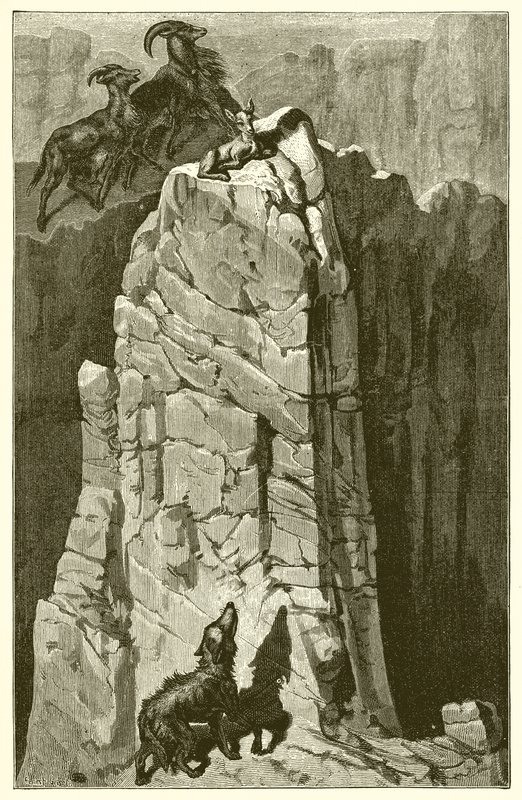 Dítě a vlk od Ernest Henry Griset