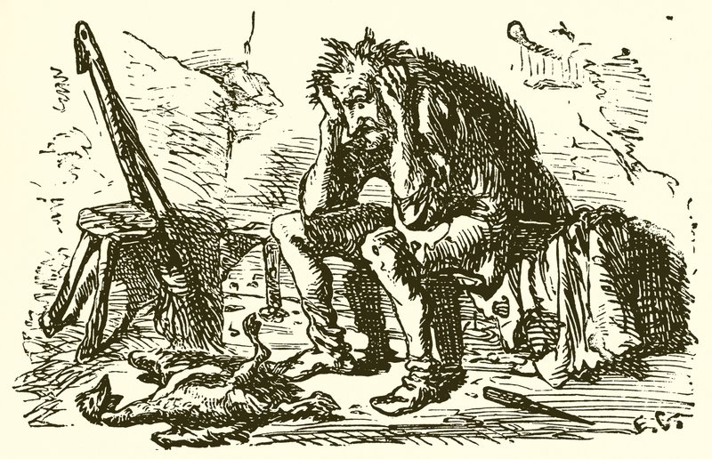 Muž a jeho husa od Ernest Henry Griset