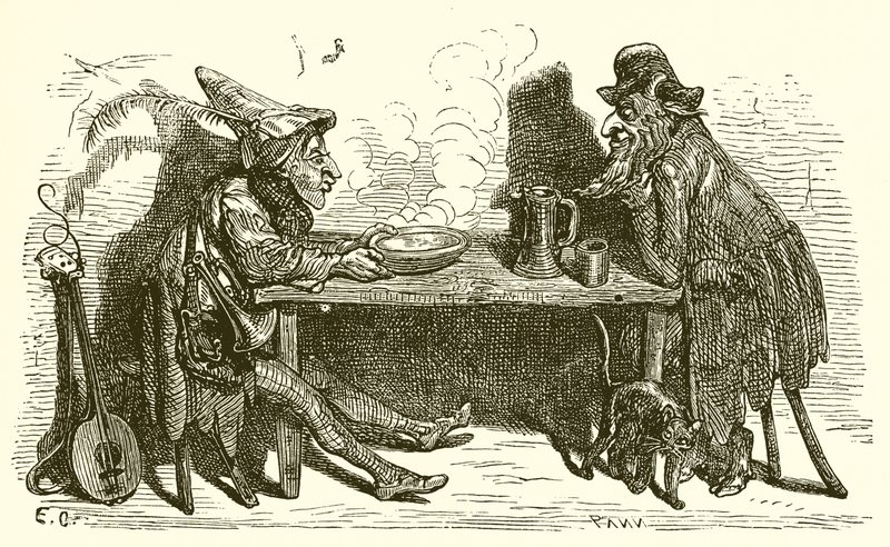 Satyr a cestovatel od Ernest Henry Griset