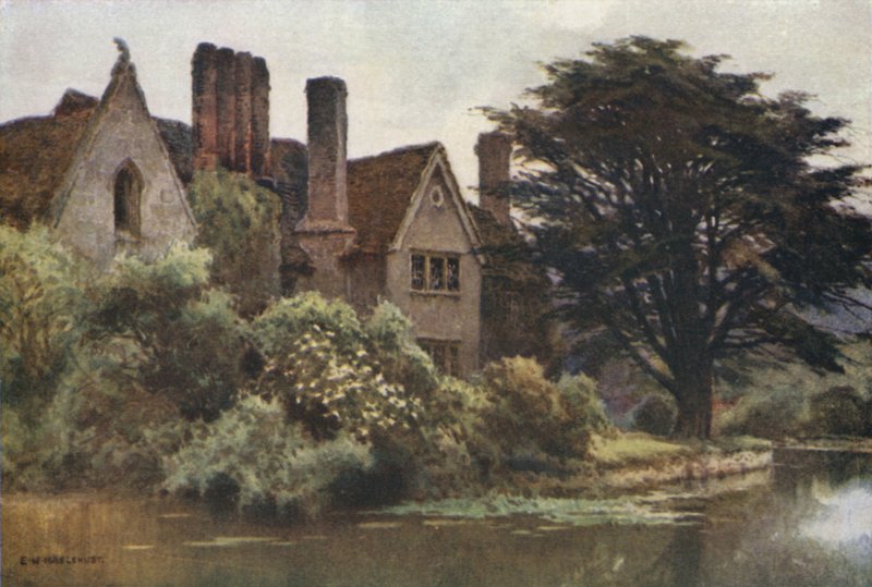 Brinsop Manor (barevné lito) od Ernest William Haslehust