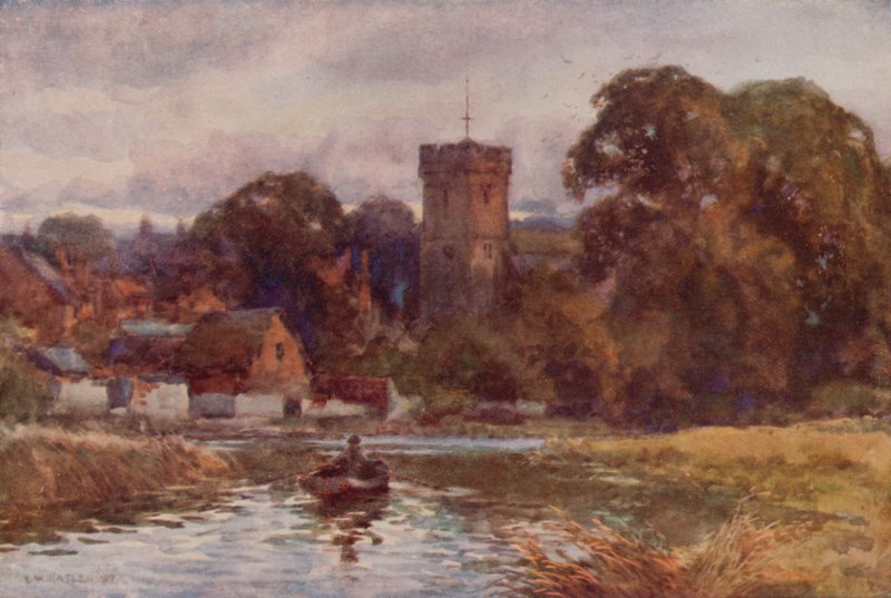 "Opilý Bidford" (barva litho) od Ernest William Haslehust