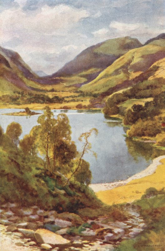 Grasmere z Loughriggu (barva lito) od Ernest William Haslehust