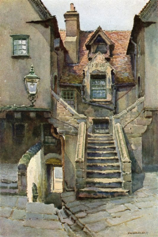 In White Horse Close (barevné lito) od Ernest William Haslehust