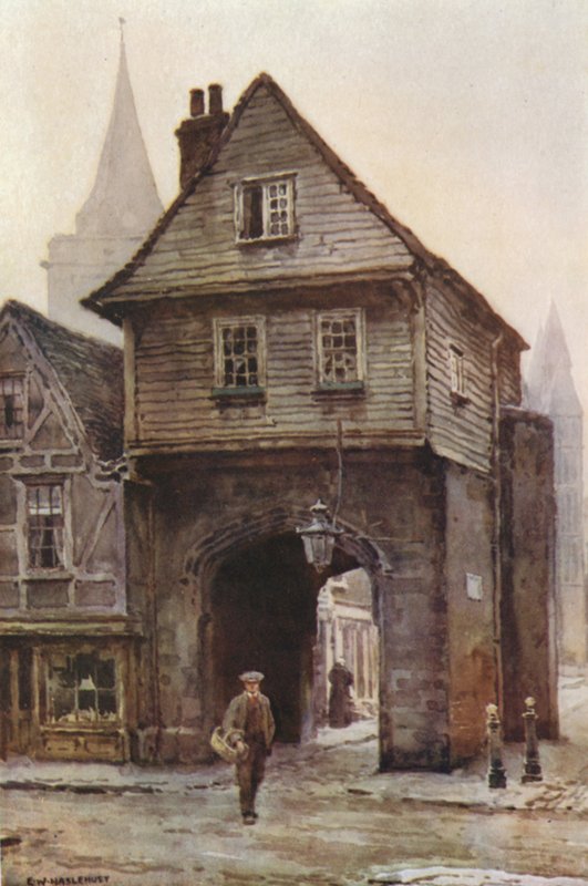 Jasperova brána (barevná lito) od Ernest William Haslehust