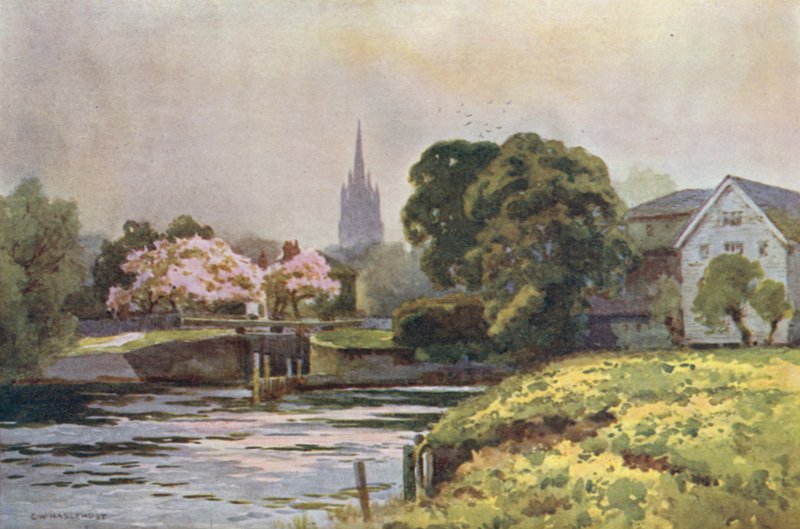 Marlow Lock (barevný lito) od Ernest William Haslehust