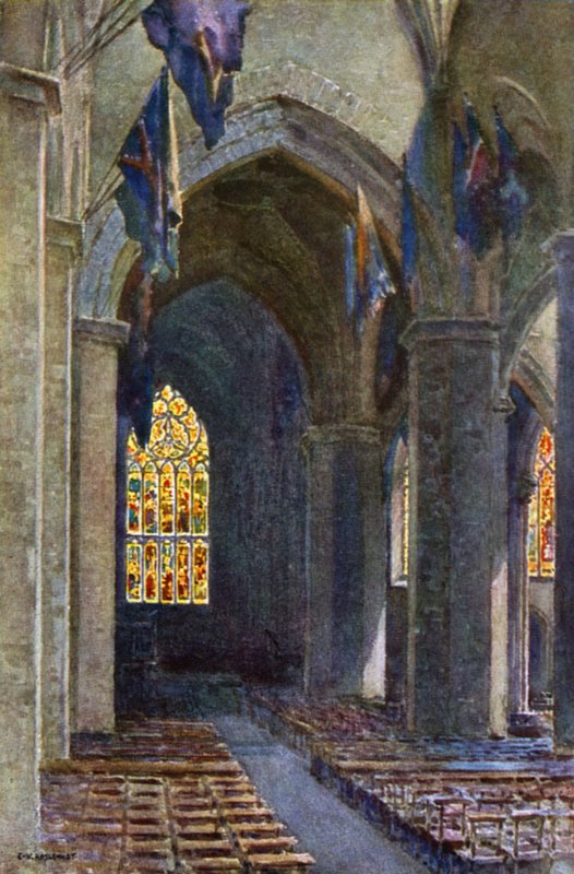 Katedrála sv. Jiljí (barevné lito) od Ernest William Haslehust