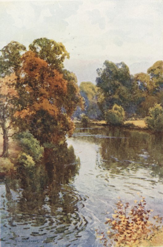 The Dee at Eaton (barevné lito) od Ernest William Haslehust