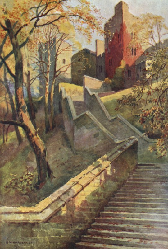 Sto kroků (barevné lito) od Ernest William Haslehust