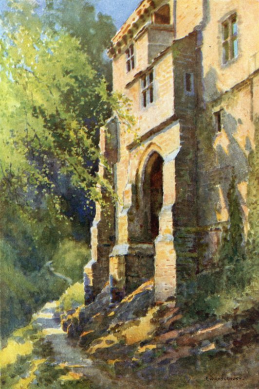 Palác, Dunfermline (barevné lito) od Ernest William Haslehust
