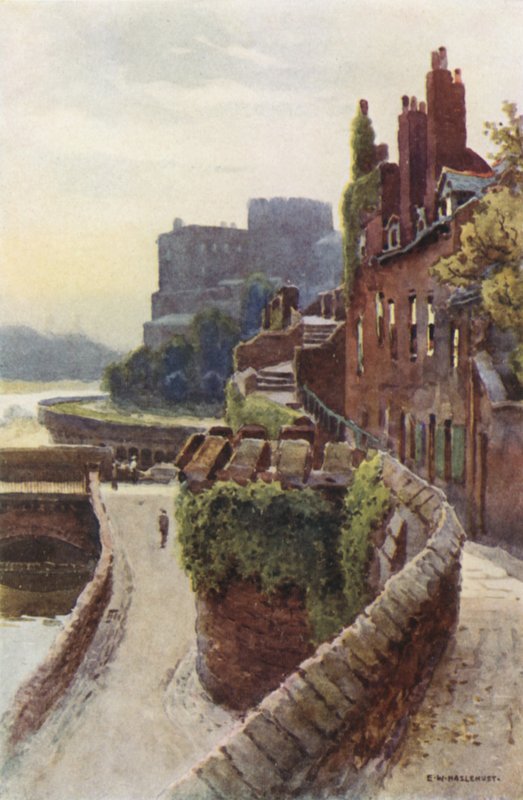 The Walls u Bridgegate (barevné lito) od Ernest William Haslehust
