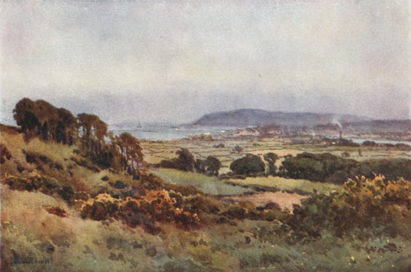 Weymouth a Portland (barevné lito) od Ernest William Haslehust