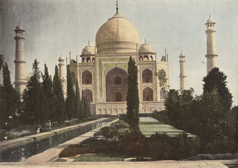 Agra, Tady Mahal a Fontána od European Photographer