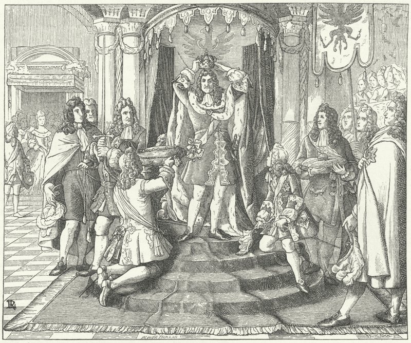 Korunovace pruského krále Fridricha I., 1701 od European School