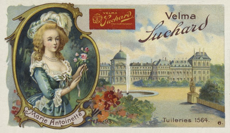 Francouzská královna Marie Antoinetta a palác Tuileries v Paříži od European School