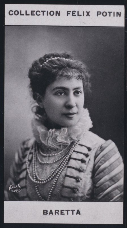 Blanche Baretta-Worms (1855) (černobílá fotografie) od European Photographer