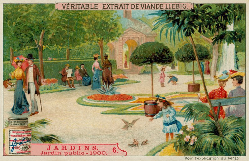 Veřejná zahrada z roku 1900 od European School