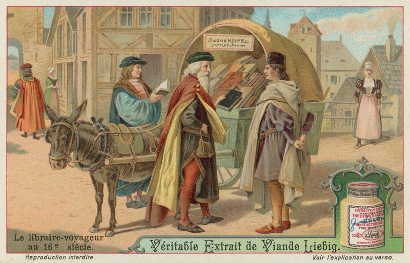 Cestující knihkupec v 16. století od European School