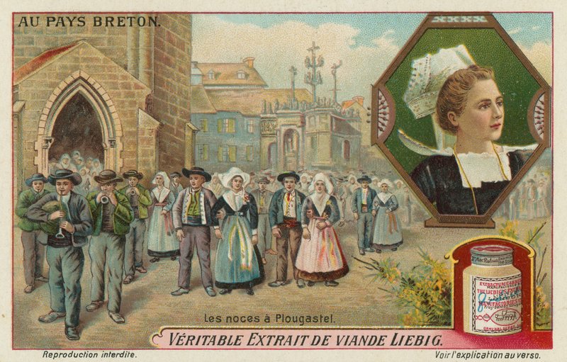 Svatba v Plougastel (chromolitho) od European School