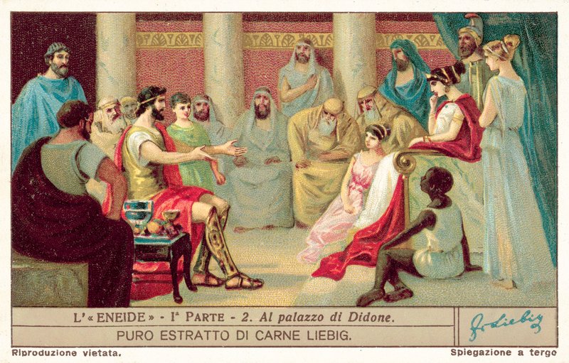 Aeneas v paláci Dido (chromolitho) od European School