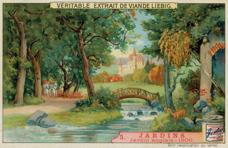 Anglická zahrada z roku 1800 od European School