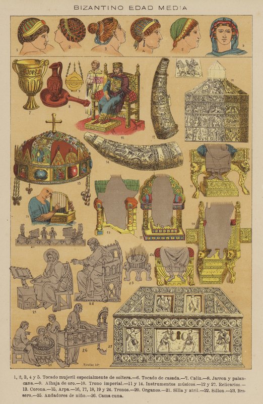 Byzantský středověk (barevné lito) od European School
