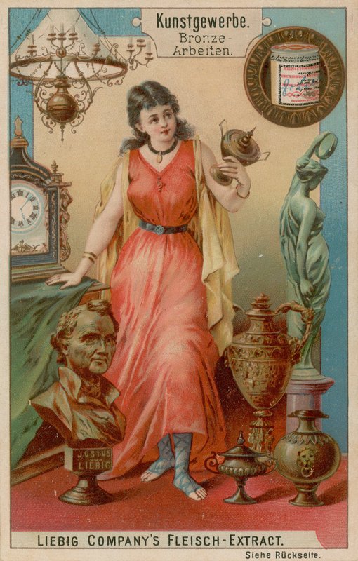 Bronzová práce (chromolitho) od European School