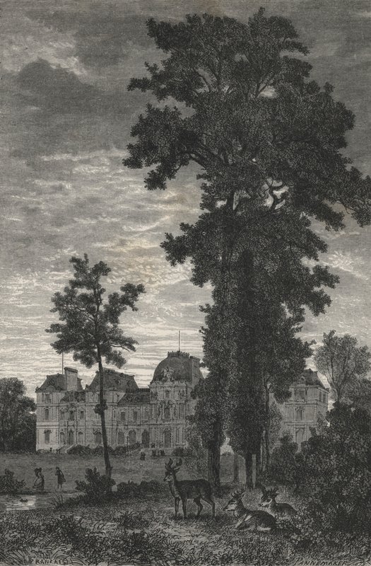 Chateau De M. M. Pereire At Armainvilliers (rytina) od European School