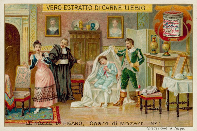 Cherubino, hrabě, Susannah a Basilio od European School