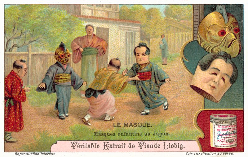 Dětské masky v Japonsku (chromolitho) od European School