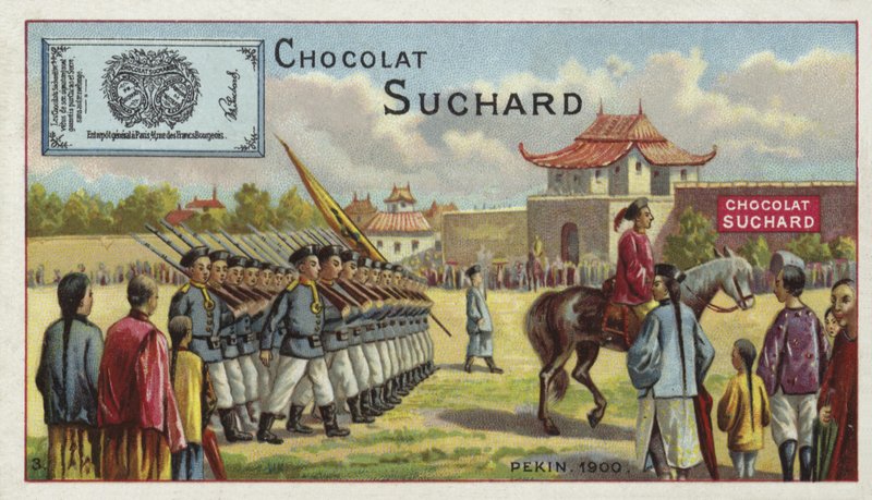 Čínská vojska na pochodu, Peking, 1900 od European School