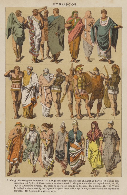 Etruscos (barevné lito) od European School