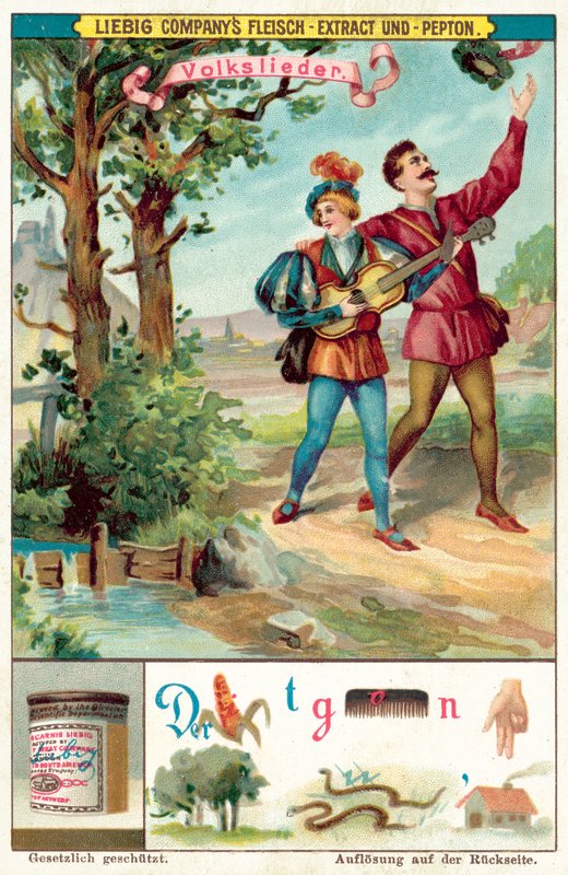 Lidová píseň (chromolitho) od European School