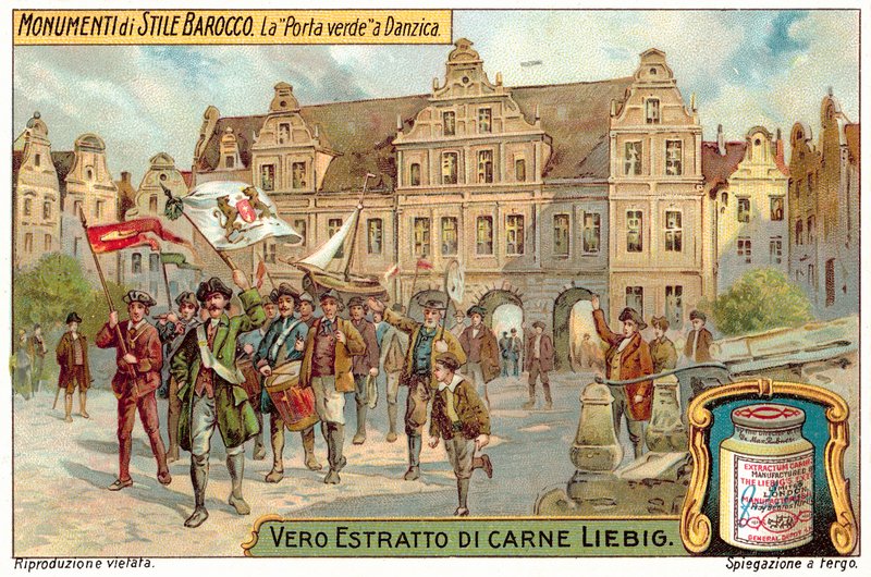 Green Gate, Danzig (chromolitho) od European School