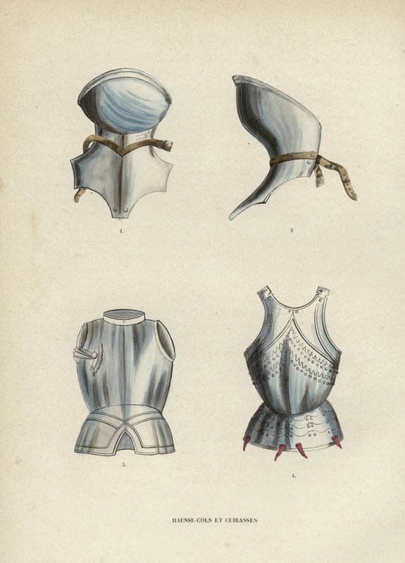 Gorgets And Breastplates (barevné rytí) od European School