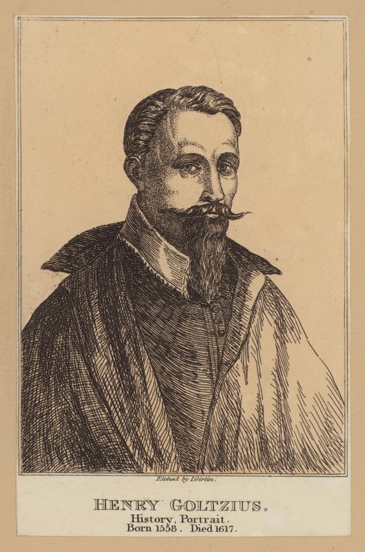 Hendrik Goltzius , holandský umělec (lept) od European School