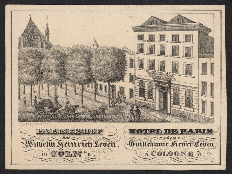 Hotel Trade Card (rytina) od European School