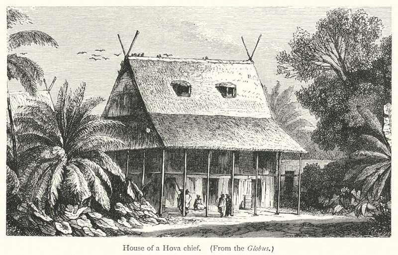 Dům náčelníka Hova (rytina) od European School