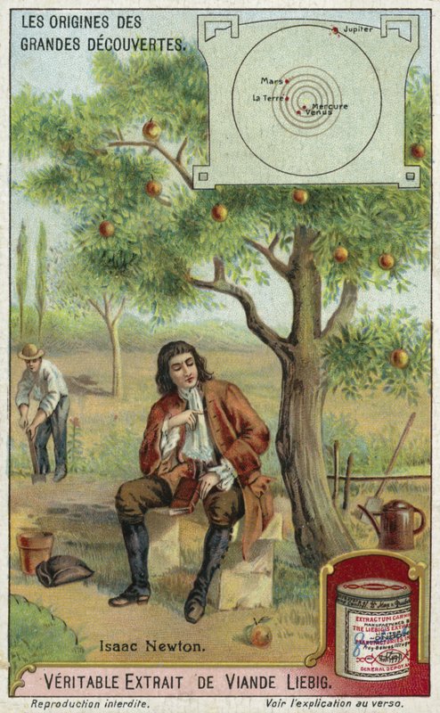 Isaac Newton a gravitace od European School