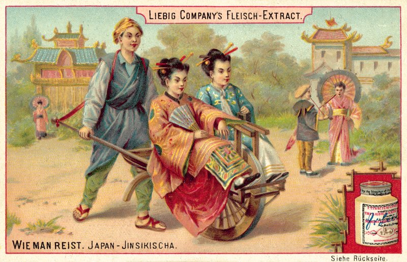 Japonská rikša (chromolitho) od European School
