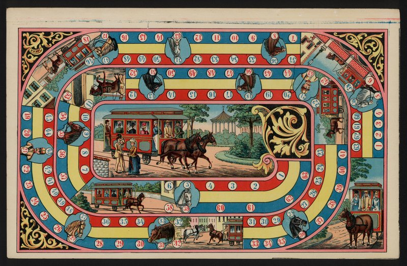 Tramway Game, Tramway Game (barevné litho) od European School
