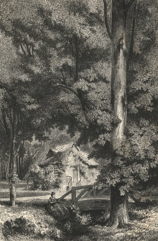 The Petit Trianon (rytina) od European School