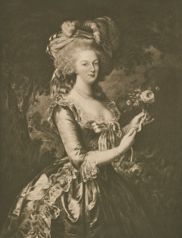Marie Antoinetta (litho) od European School