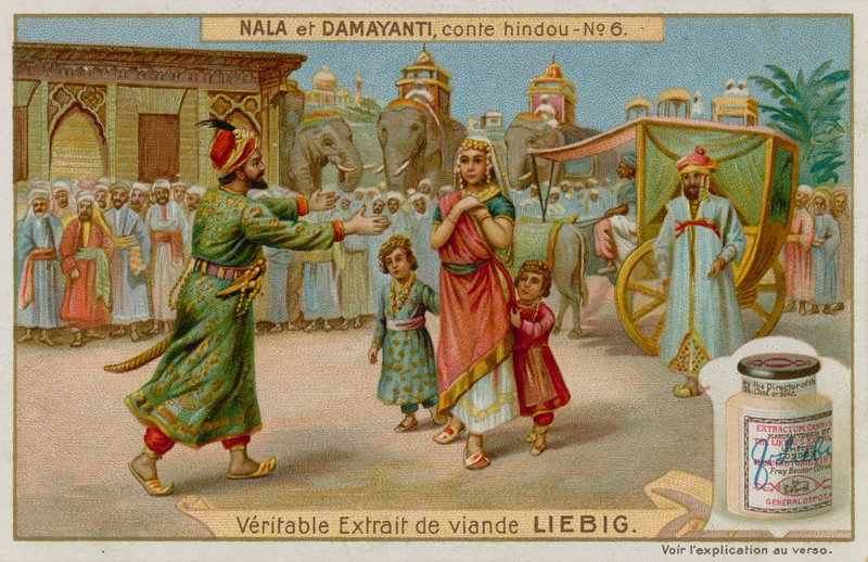 Nala a Damayanti jsou znovu sjednoceni. od European School