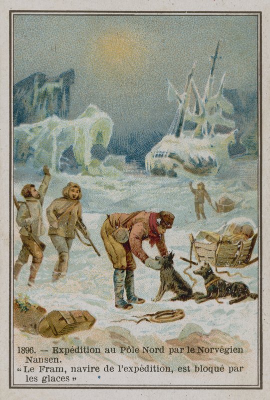 Nansen a Fram (chromolitho) od European School