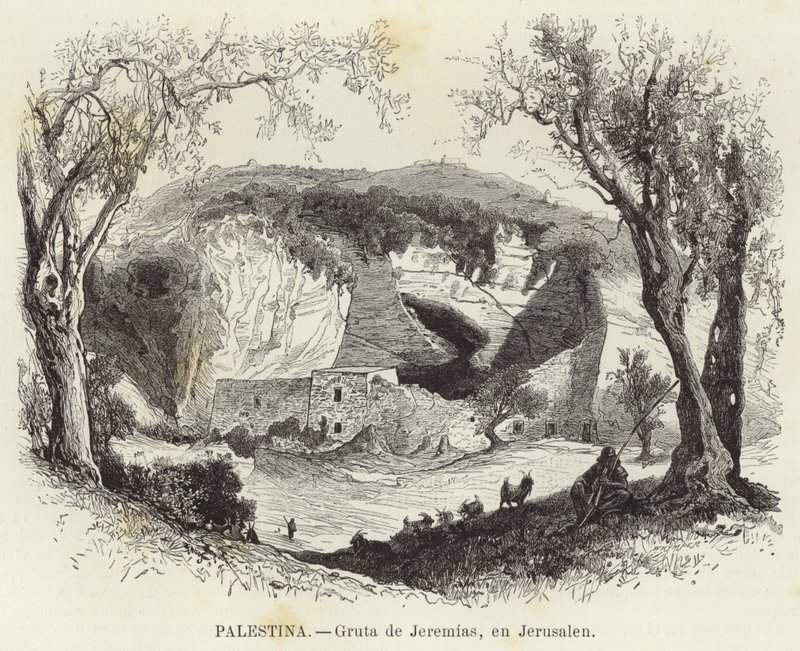 Palestina, Jeremiášova jeskyně, v Jeruzalémě od European School