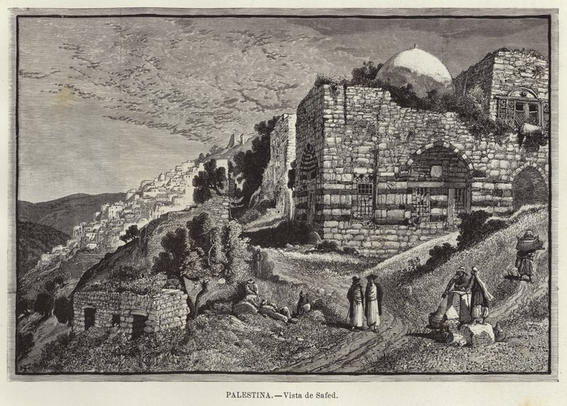 Palestina, Pohled na Safed od European School