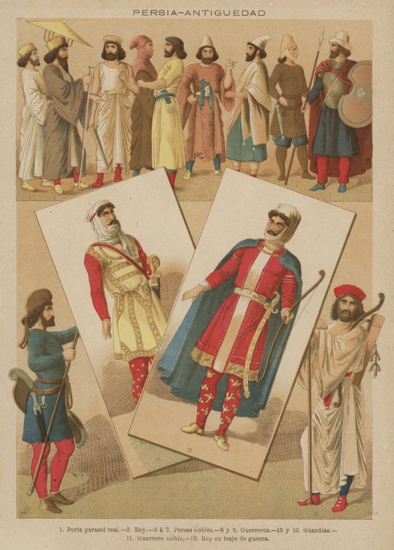 Persie, Antiguedad (barevné litho) od European School