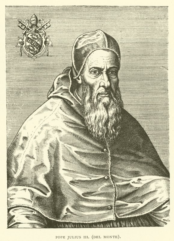 Papež Julius III, Del Monte (rytina) od European School