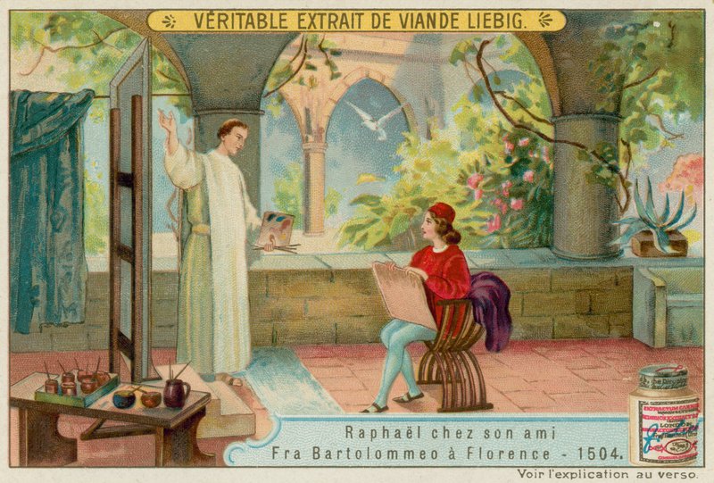 Raphael se svým přítelem Fra Bartolommeo od European School